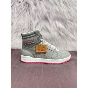 Levi's Women's 521 BB High-Top Sneakers - Grey/Pink 6M